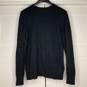 AllSaints Black Hyde Cashmere Crew Sweater
